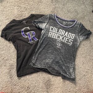 Colorado Rockies Girl T-Shirts - Medium
